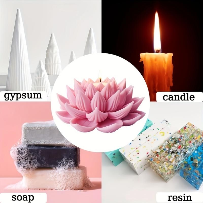 1PC Lotus Flower Candle Mold S - Candle Making Items บทวิจารณ์และราคา