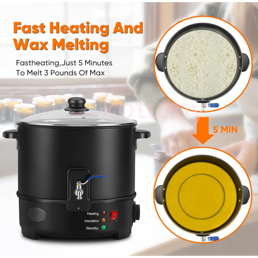 EU US Plug Electric Melting Ca - Candle Making Wax Melter บทวิจารณ์และราคา