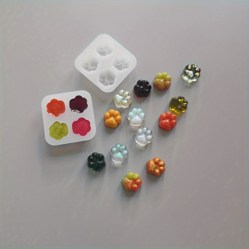 1Cat Paw Pattern Silicone Mold - Candle Making Items บทวิจารณ์และราคา
