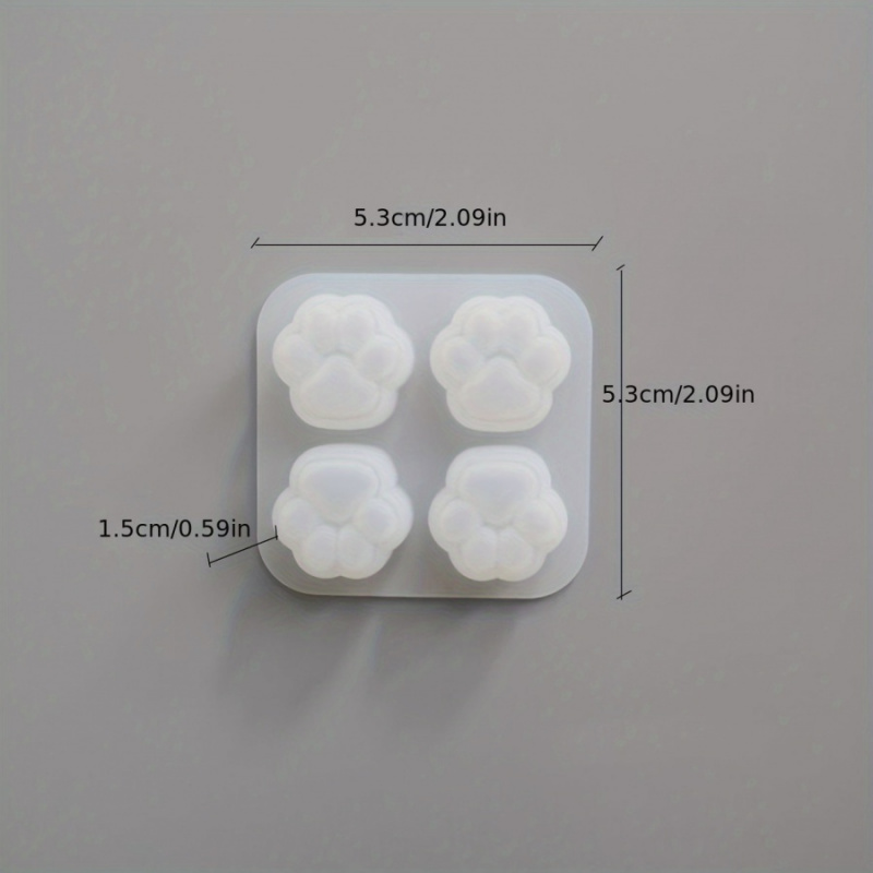 1Cat Paw Pattern Silicone Mold - Candle Making Items บทวิจารณ์และราคา