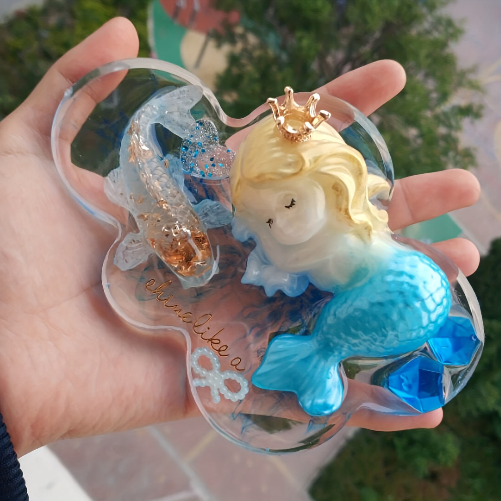 Cute Cartoon Mermaid Silicone  - Candle Making Items บทวิจารณ์และราคา