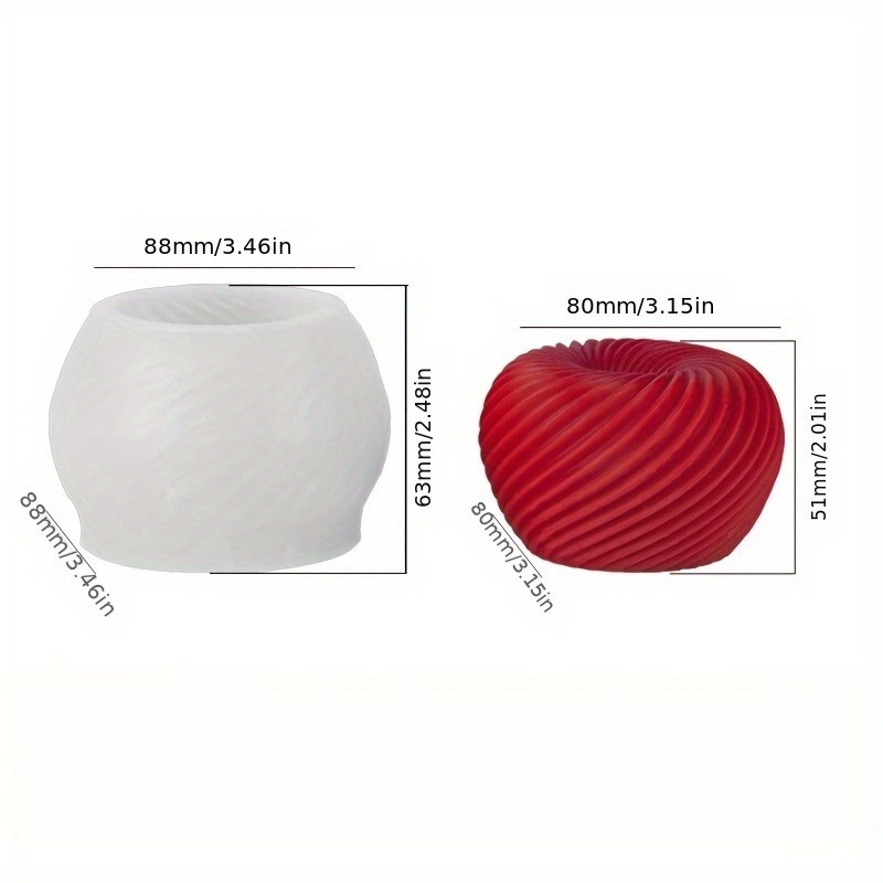 A trendy red apple silicone mo - Candle Making Items บทวิจารณ์และราคา