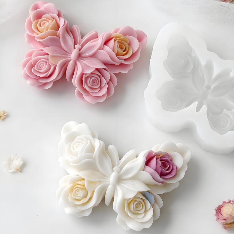 DIY Rose Butterfly Form Silico - Candle Making Items บทวิจารณ์และราคา