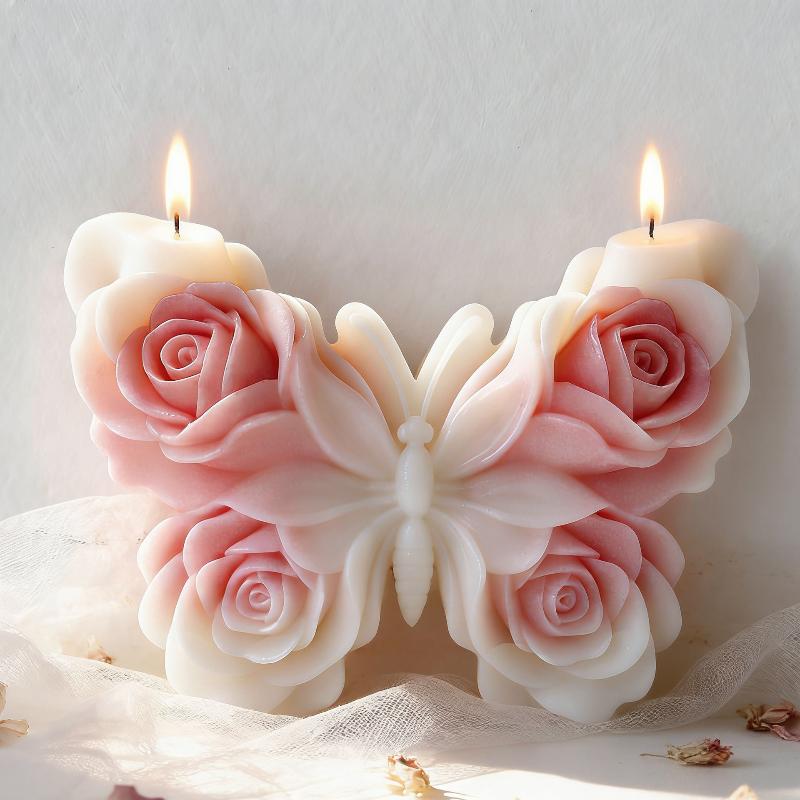 DIY Rose Butterfly Form Silico - Candle Making Items บทวิจารณ์และราคา