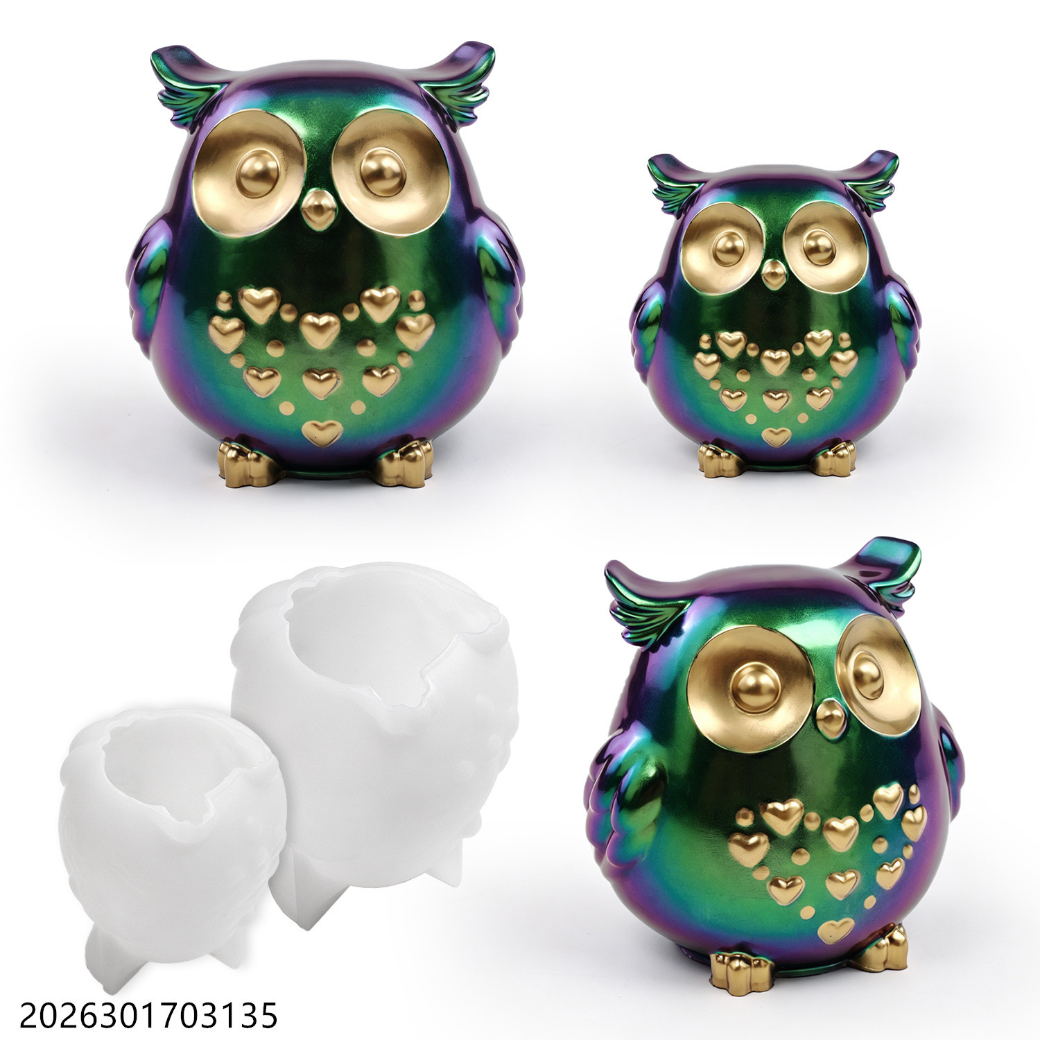 Owl Silicone Mold 3D Bird Shap - Candle Making Items บทวิจารณ์และราคา