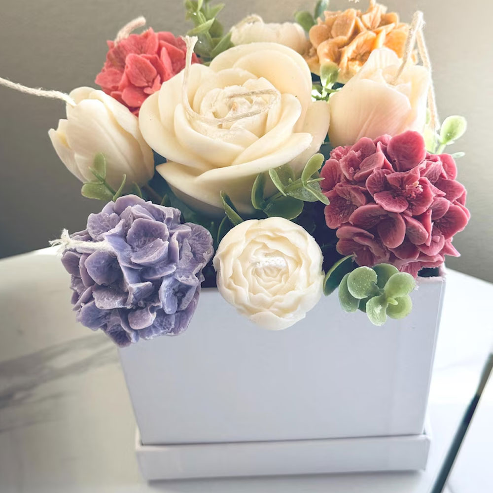 Rose Tulip Silicone Candle Mol - Candle Making Austin บทวิจารณ์และราคา