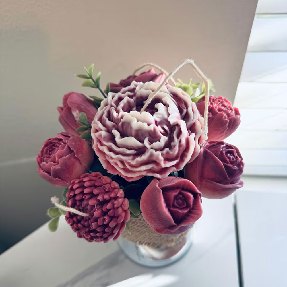 Rose Tulip Silicone Candle Mol - Candle Making Austin บทวิจารณ์และราคา