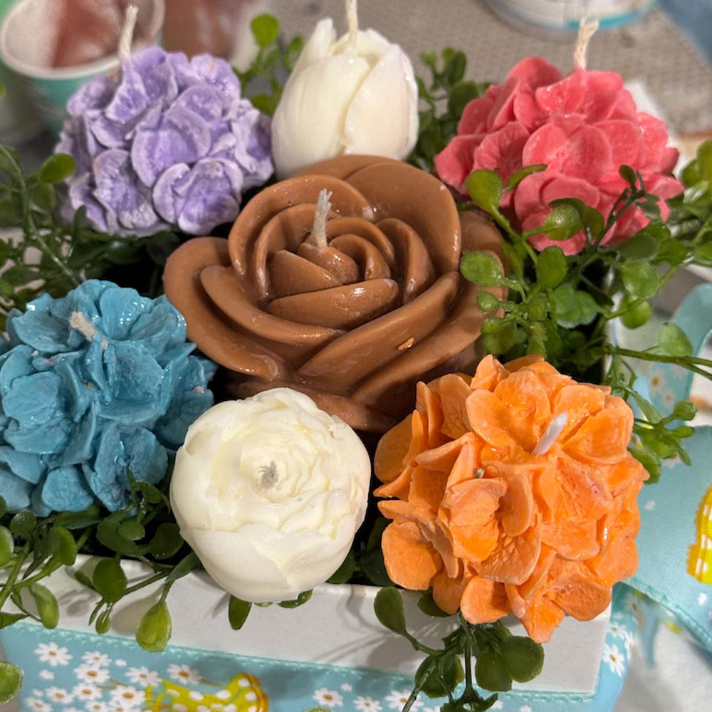 Rose Tulip Silicone Candle Mol - Candle Making Austin บทวิจารณ์และราคา