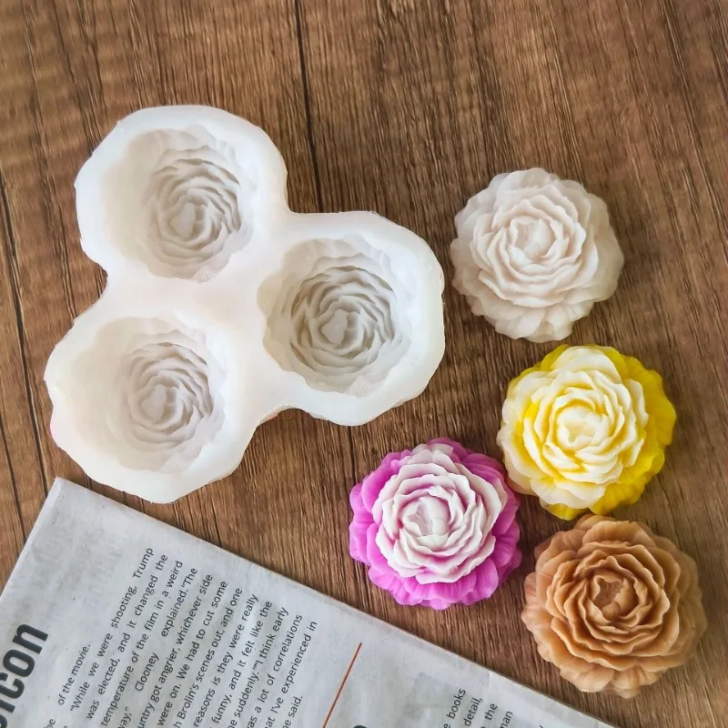 Peony Flower Candle Silicone M - Candle Making Items บทวิจารณ์และราคา