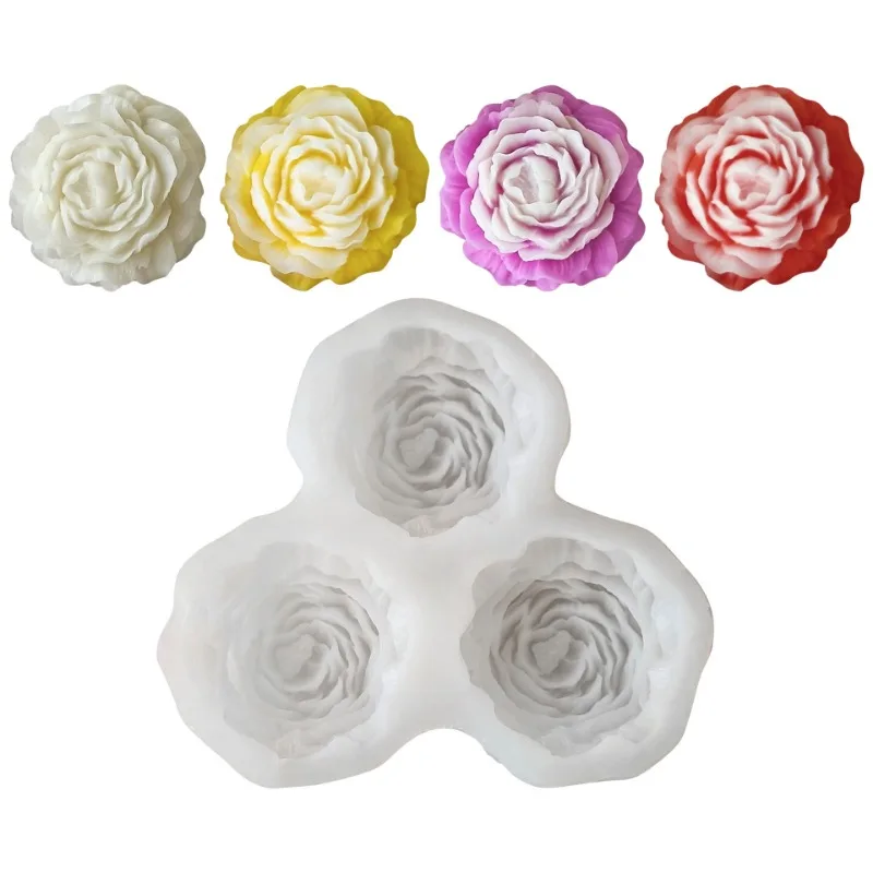 Peony Flower Candle Silicone M - Candle Making Items บทวิจารณ์และราคา